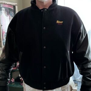 Shiner Bock Black Varsity Jacket